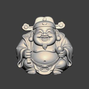 图片[1]-JG0207胖胖的财神爷招财进宝STL文件三维图立体图建模精雕图雕刻机玉雕图木雕图圆雕图3D打印模型数据-3D素材资源仓