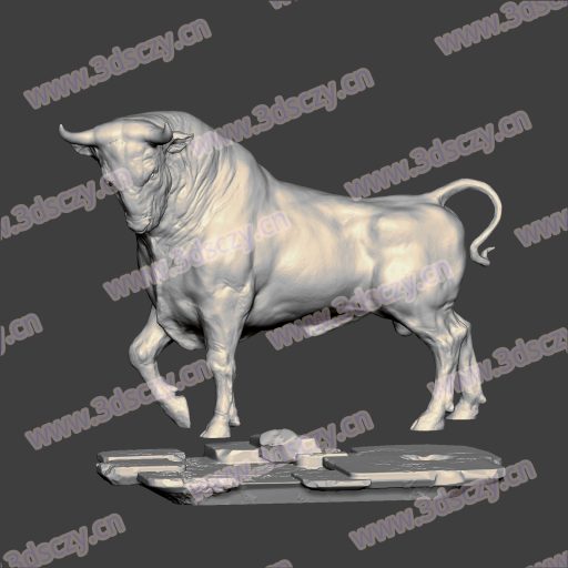 3D0291蛮牛公牛像STL文件三维图立体图建模精雕图雕刻机玉雕图木雕图圆雕图3D打印模型数据-3D素材资源仓