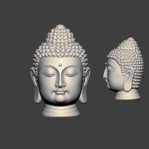 图片[1]-JG0198佛头像模型摆件STL文件三维图立体图建模精雕图雕刻机玉雕图木雕图圆雕图3D打印模型数据-3D素材资源仓